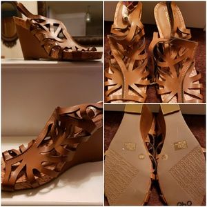 BCBG wedge sandals